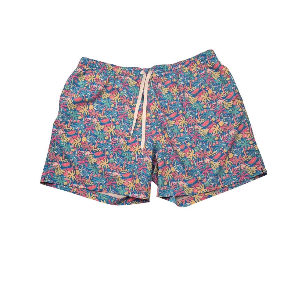 Chubbies Mens XXL Swim Trunks Tropical Palm Banana Watermelon Print 5.5 Inseam